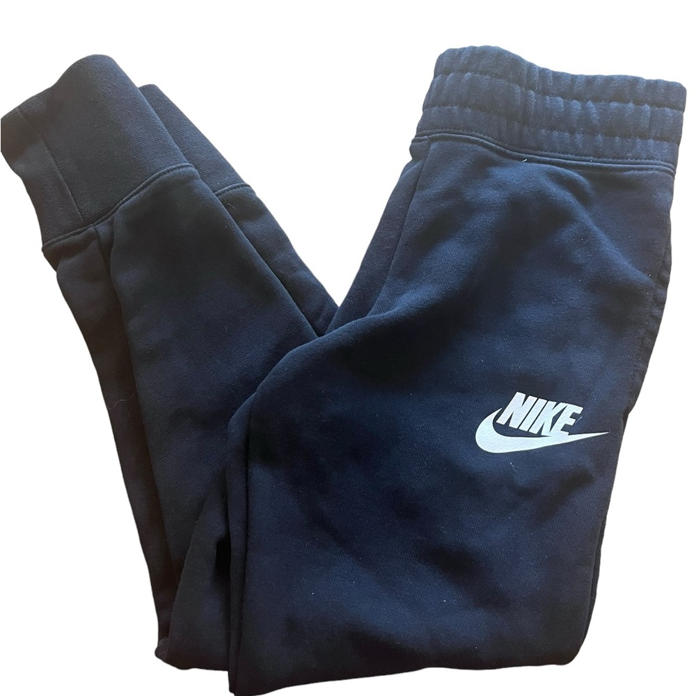 Nike Girl Joggers black size Large (10-12) cuff ankle drawstring